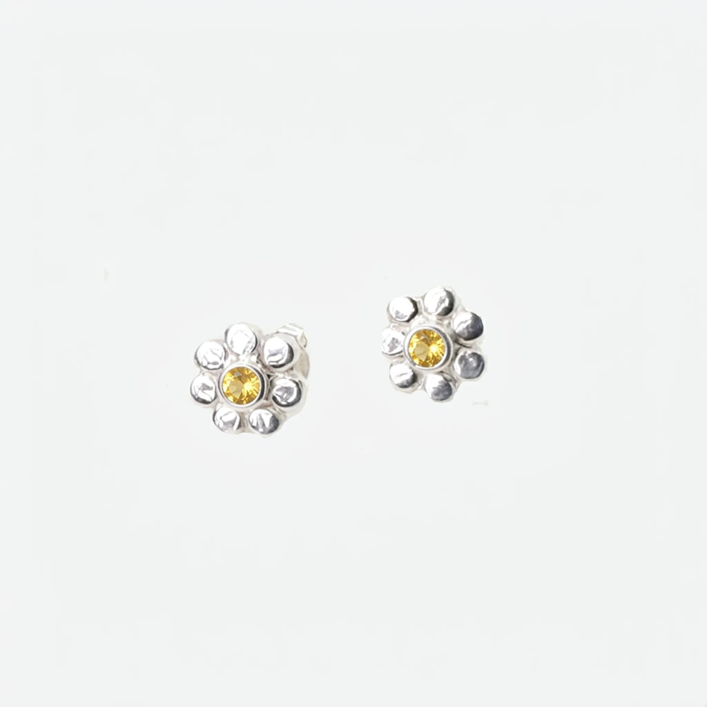 Silver Petals Stud Earrings | A FOR ARPANA | Limited Edition | Relief For Nepal