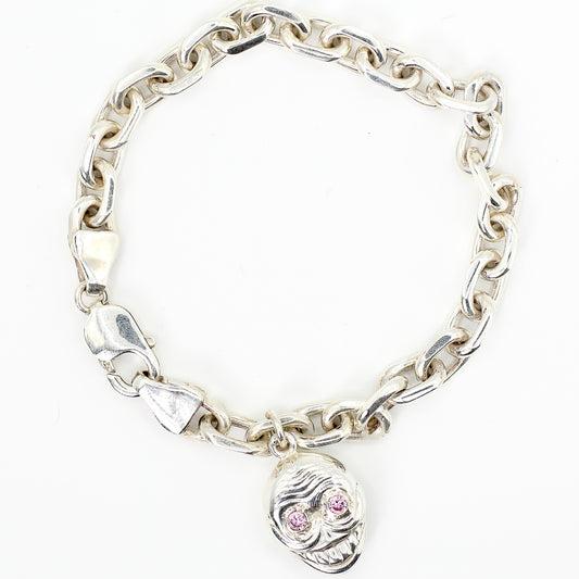 Skull Charm Anchor Chain Bracelet