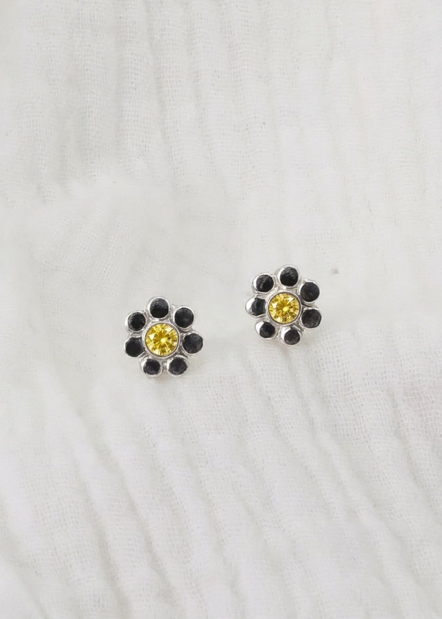 Silver Petals Stud Earrings | A FOR ARPANA | Limited Edition | Relief For Nepal