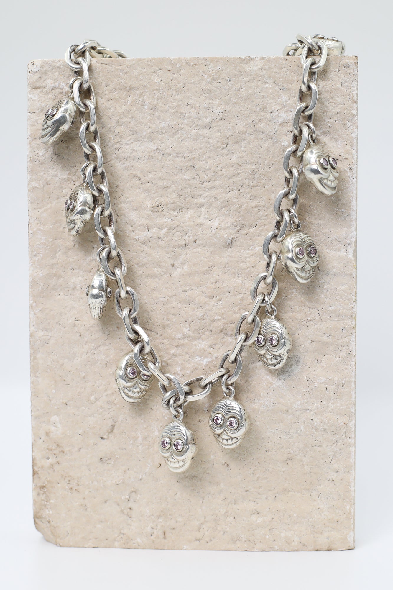 Skull Choker Necklace I Pricing available upon request I Available by made-to-order request only.