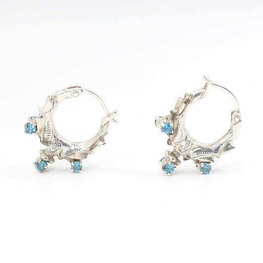 Blue Green Reversible Double Sided Marwari Earrings I AFOR ARPANA I Limited Edition I Relief For Nepal