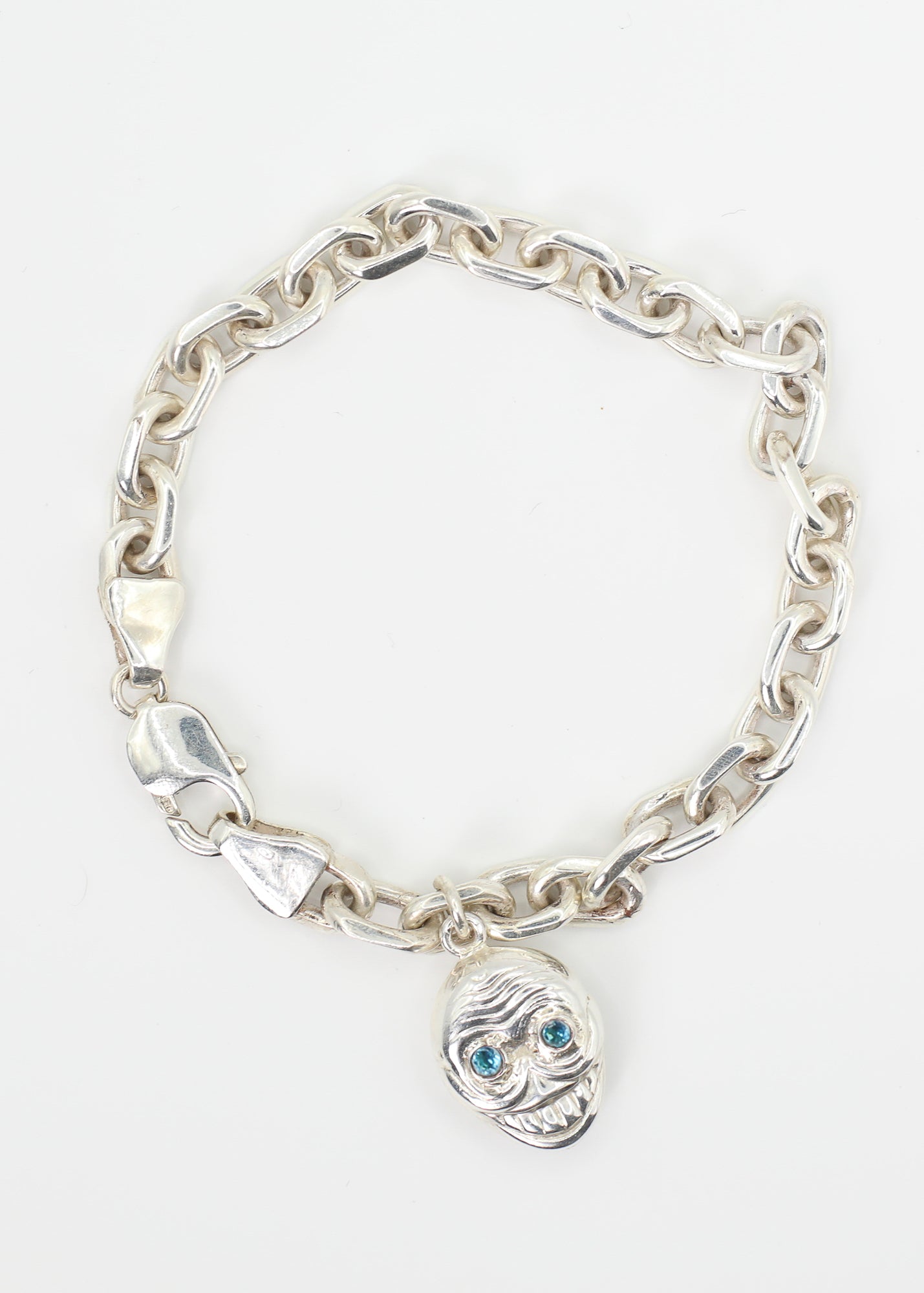 Skull Charm Anchor Chain Bracelet