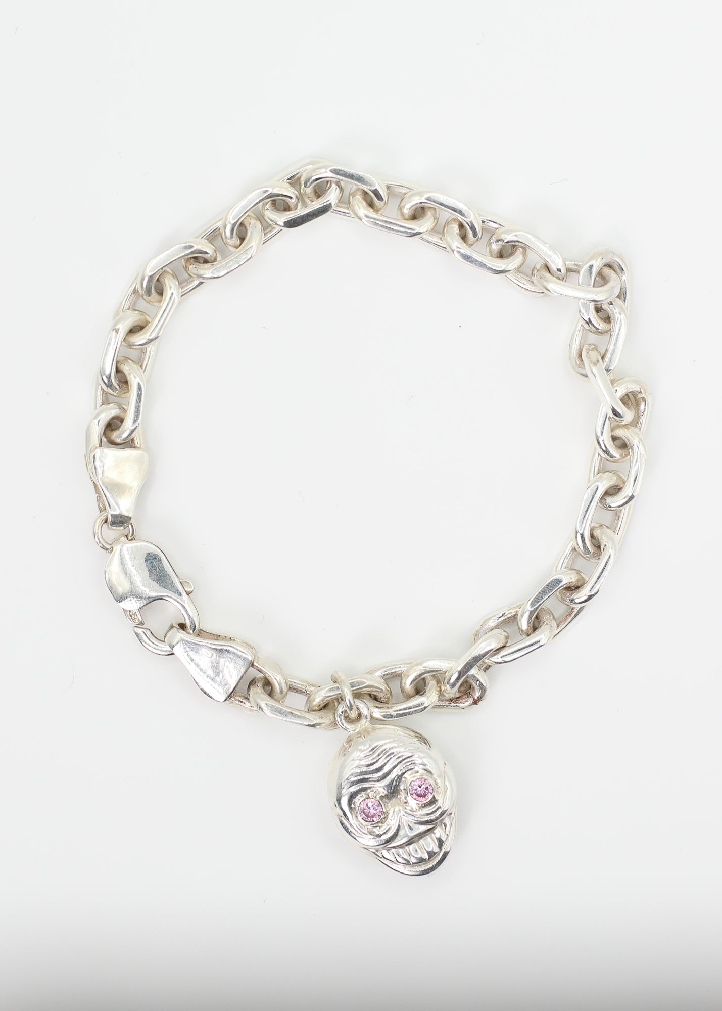 Skull Charm Anchor Chain Bracelet