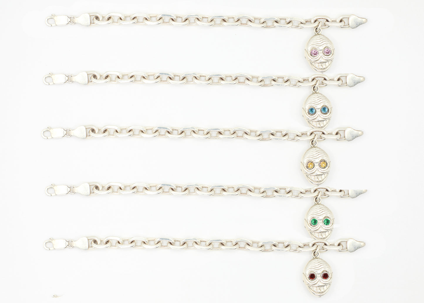 Skull Charm Anchor Chain Bracelet