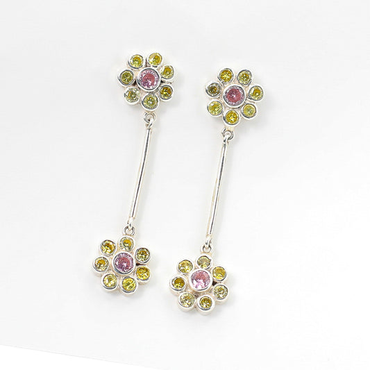 Floral Dangle Earrings