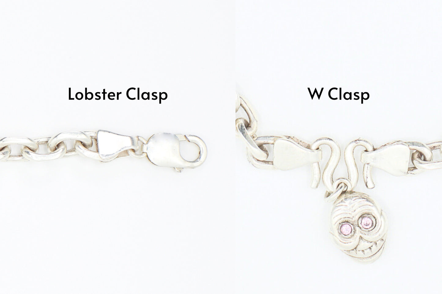 Skull Charm Anchor Chain Bracelet